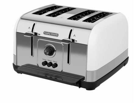 Torradeira Morphy Richards Venture Branco 4 Fendas (240134) For Sale