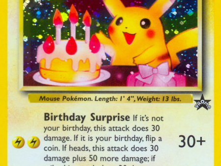 _____ s Pikachu (24) (Birthday Pikachu) [Wizards of the Coast: Black Star Promos] Online now